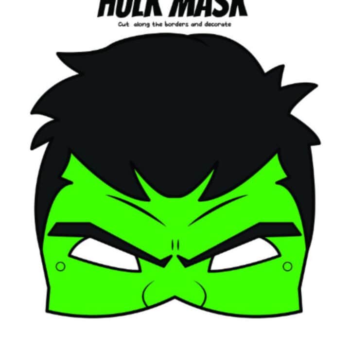 Free Hulk Mask Printable Template