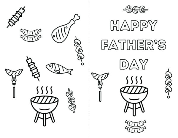 Father's Day Cards to Color Printable, Printable Cards, Homemade Cards, Heartfelt Message for Dads, Special Cards for Dads, Printable Father's Day Coloring Pages, Cards for Dads