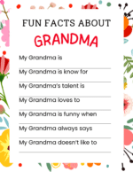 All About My Grandma (Free Printable) - 24hourfamily.com