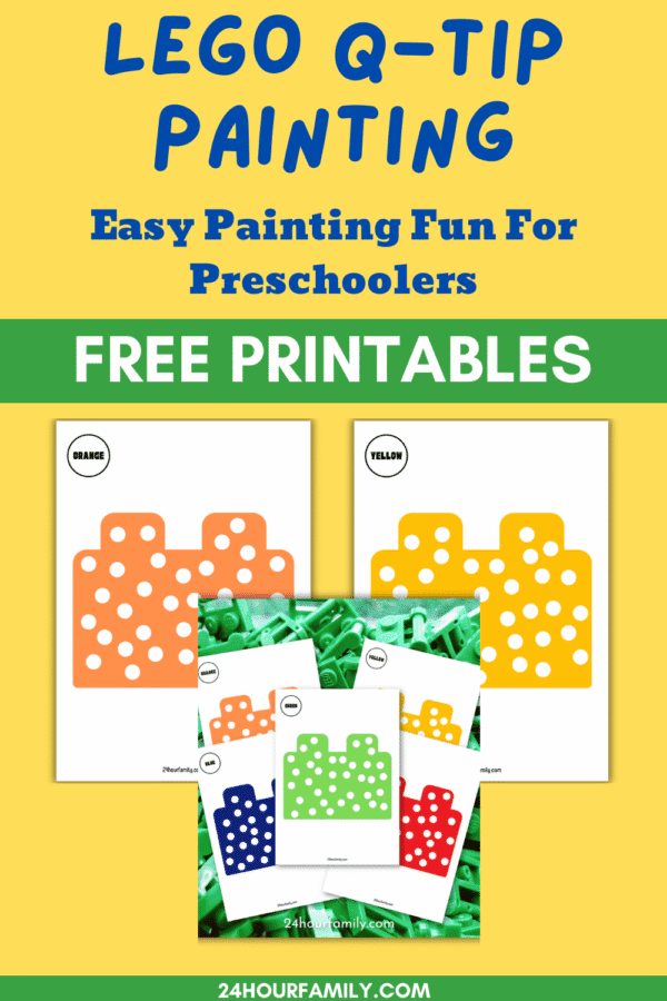 lego q-tip painting free printables for fine motor skills