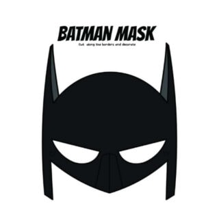 Printable Batman Mask Craft
