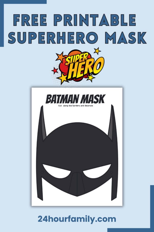 printable batman mask free pdf