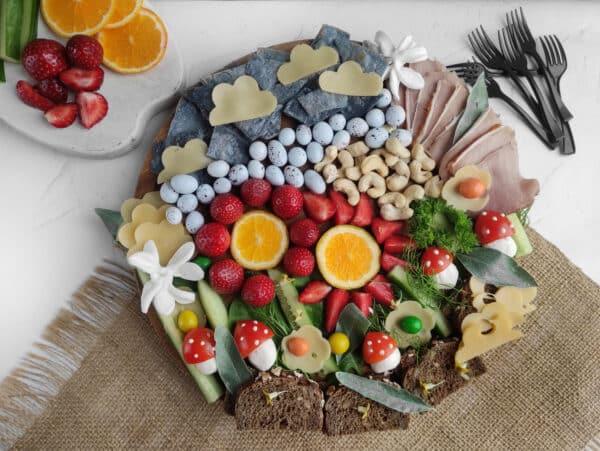 How to Make a Summer Charcuterie Board, Charcuterie Board, Summer Board, Variety of Meats, Cheese Board, Goat Cheese, Typical Charcuterie Board, Summer Fruits