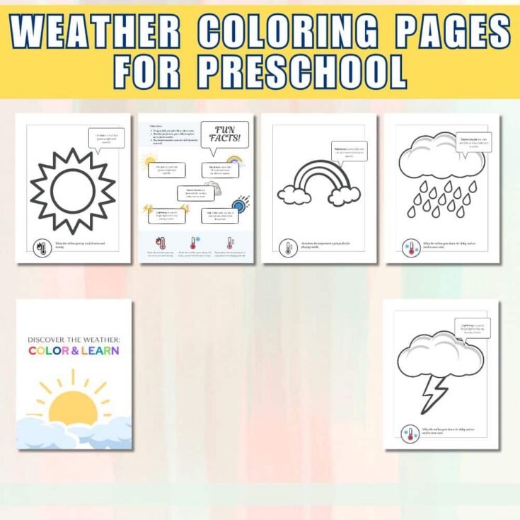 weather coloring pages for preschool