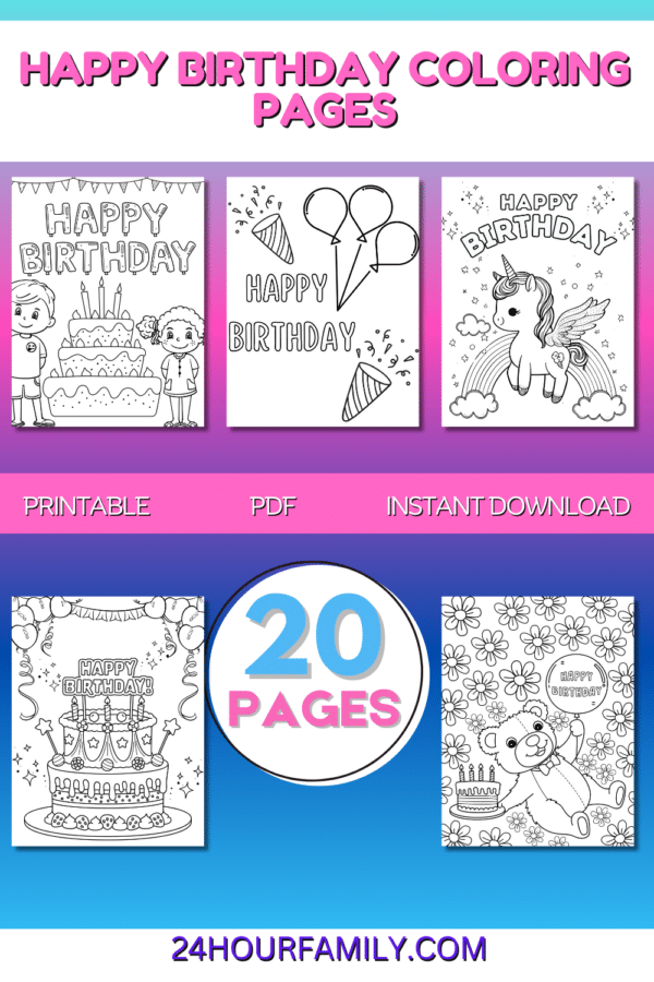 happy birthday coloring pages unicorn coloring pages cake birthday coloring sheets