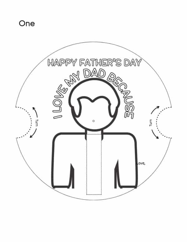 How to Make a Father's Day Rotating Card Craft, handmade Gift for Fathers, Personalized Gift, Magical Crafts, Perfect Craft, Gift For Daddy, Motor Skills, STEAM Skills
