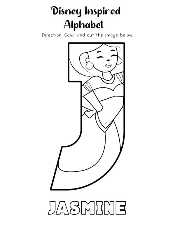 Letter j coloring page Disney Alphabet Coloring Pages, Alphabet Coloring Worksheets, Alphabet Coloring, Alphabet Printables, Benefits of Coloring, Coloring Pages, Printables for Kids