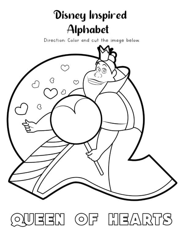 Letter q coloring page Disney Alphabet Coloring Pages, Alphabet Coloring Worksheets, Alphabet Coloring, Alphabet Printables, Benefits of Coloring, Coloring Pages, Printables for Kids