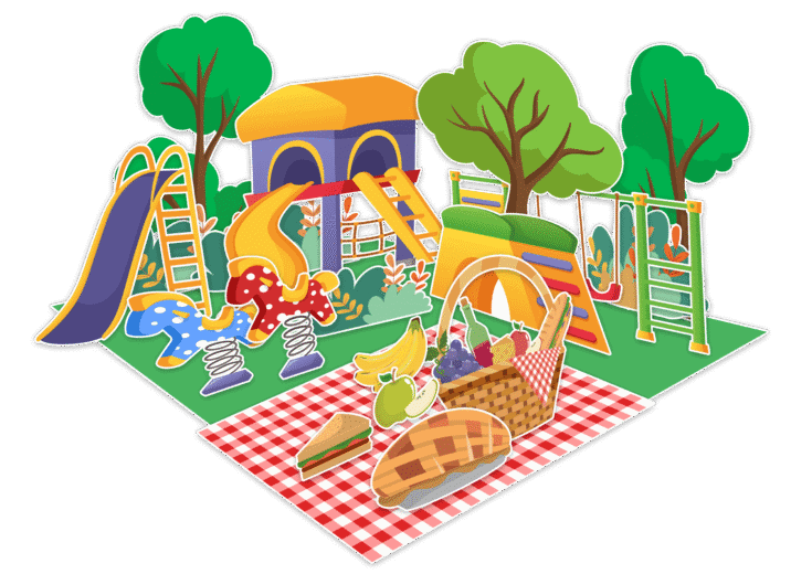 How to Build a Park Diorama Printable Craft, Playground for Kids, Imaginative Play, Printable Craft, Picnic Time for Kids, Diorama For Kids, Playground Complete Set Printables