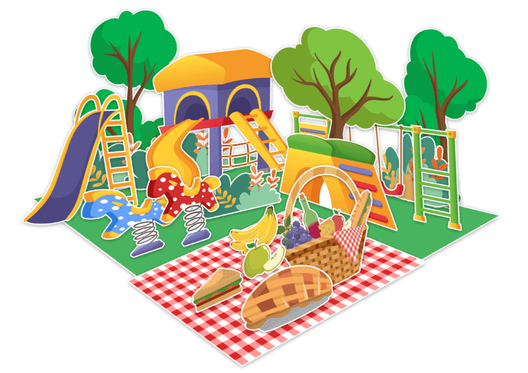 How to Build a Park Diorama Printable Craft, Playground for Kids, Imaginative Play, Printable Craft, Picnic Time for Kids, Diorama For Kids, Playground Complete Set Printables