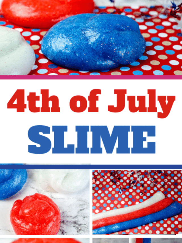 Red, White and Blue 4th of July Slime, Independence Day, 4th of July, Remembering the Independence Day, DIY Slime, 4th of July Slime, Kids Activity, Elmer's Glue, Glitter Glue