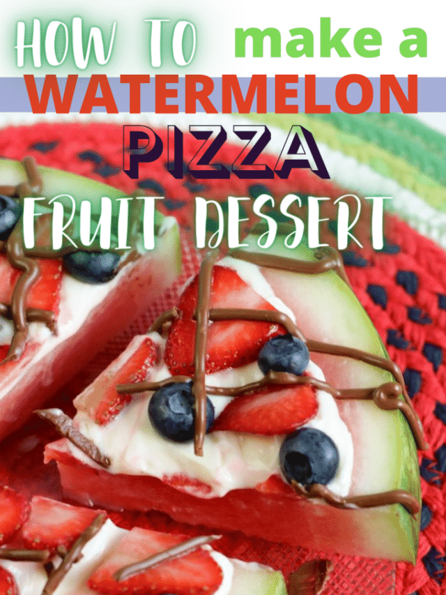 How to Make a Watermelon Pizza Fruit Dessert, Summer Dessert, Fruit Dessert, Fun Activity for Summer, Summer Fruits, Seasonal Fruits, Pizza Fruit