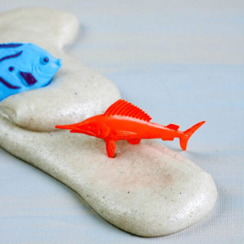 How to Make Sand Slime, Slime for Kids, DIY Slime, Fine Motor Skills, Sand Slime Recipe, Summer Slime to Play, Summer Slime Activity
