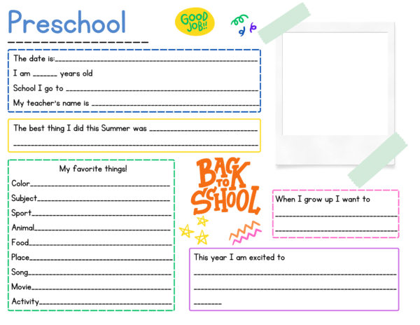 my school box memory box printables for preschool to twelfth grade