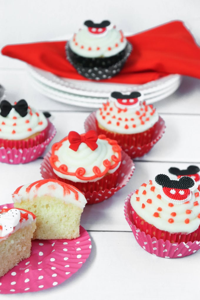 Minnie mouse cupcakes recipe