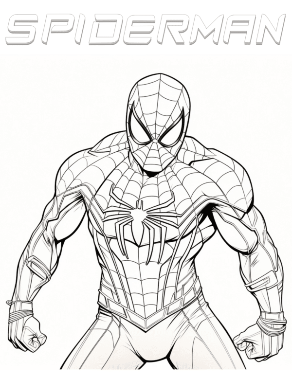 free spiderman coloring pages for kids and adults pdf 