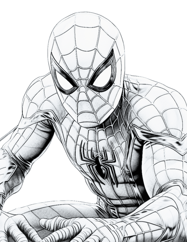 free spiderman coloring pages for kids and adults pdf 