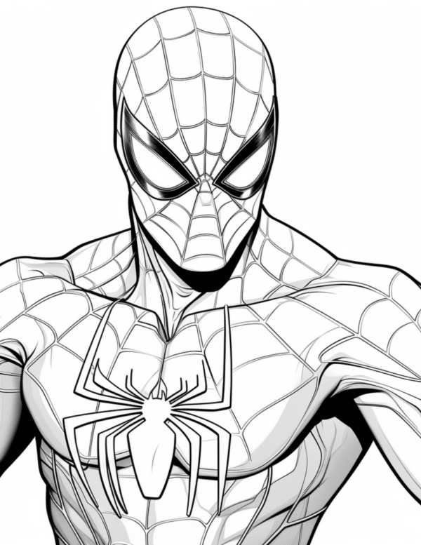 free spiderman coloring pages for kids and adults pdf 
