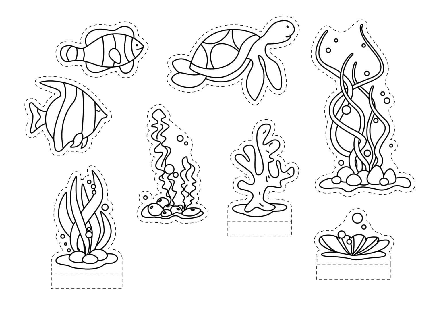 Make An Ocean Triorama Printable » 24hourfamily.com