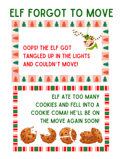 Oops! Free Elf Forgot to Move Printable – Problem Solved ...