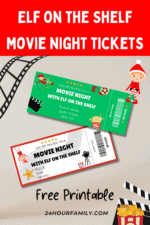 Elf on the Shelf Movie Night Tickets (Free Printable Tickets ...