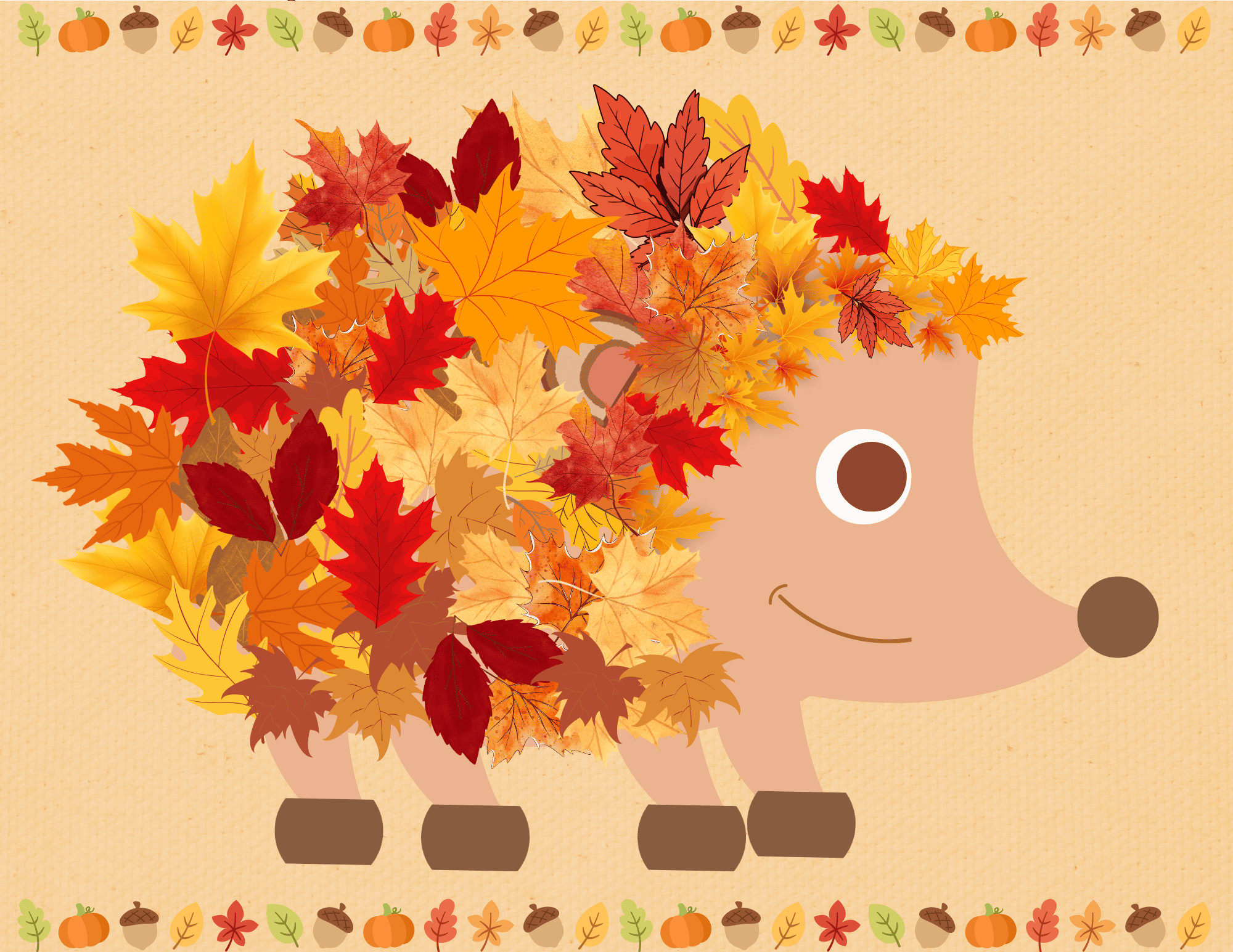 hedgehog leaves craft free printable hedgehog template