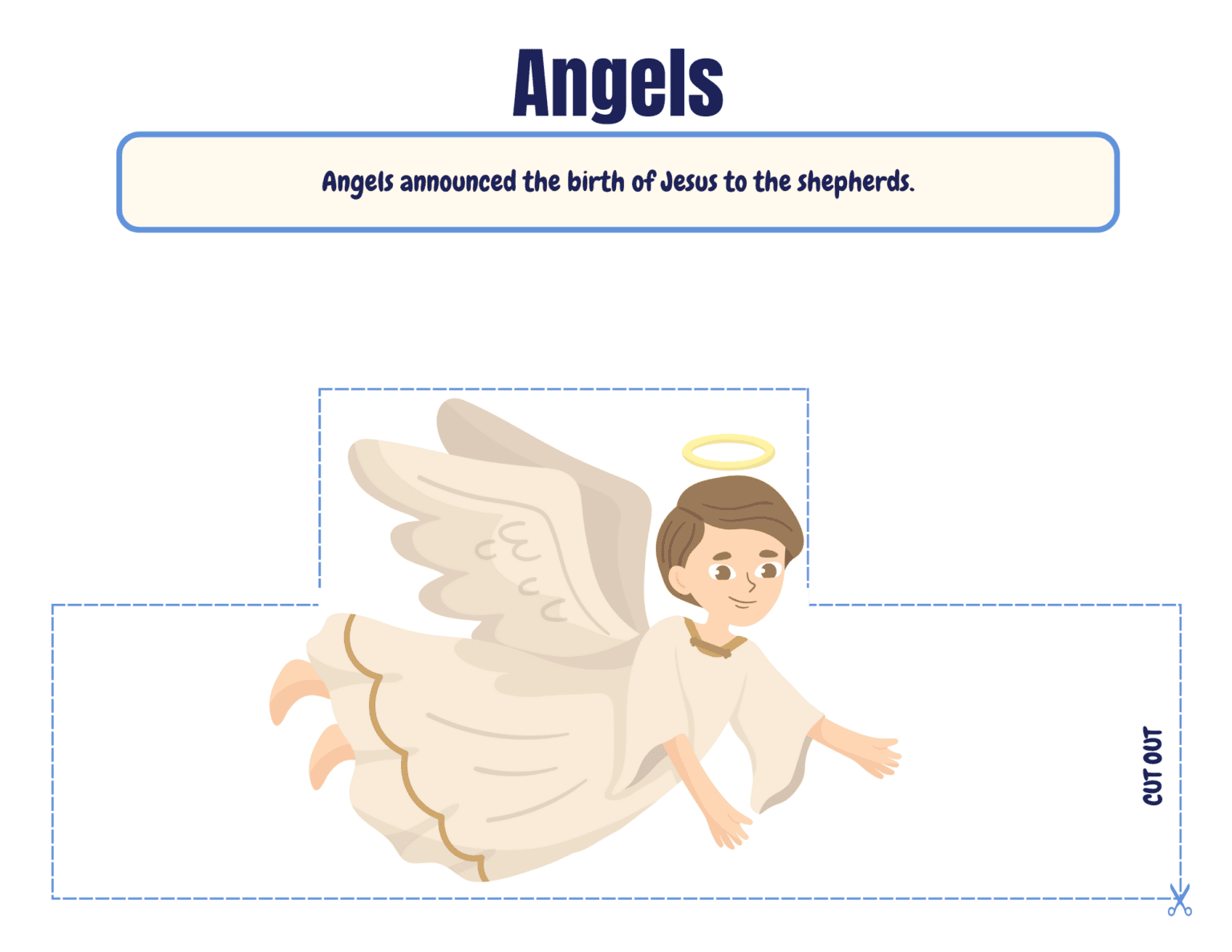 Nativity Scene Printable Craft (Free Template) - 24hourfamily.com