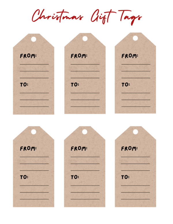 Free printable Santa gift tags to add a festive touch to your holiday gifts! Featuring cheerful Santa designs, these tags are easy to print and use, perfect for adding charm to any present under the tree. Just download, cut, and attach to bring extra holiday cheer to your gift-giving