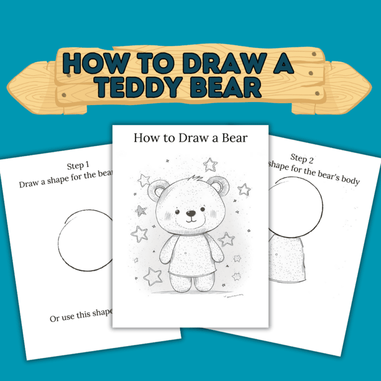 how to draw a teddy bear