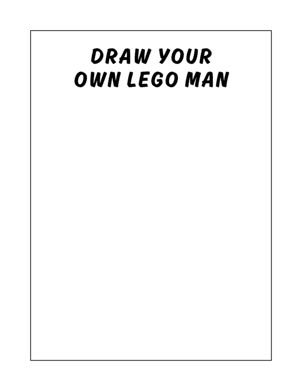 great tool for kids to enjoy learning, you can draw your own lego man as part of the worksheets that are free printable