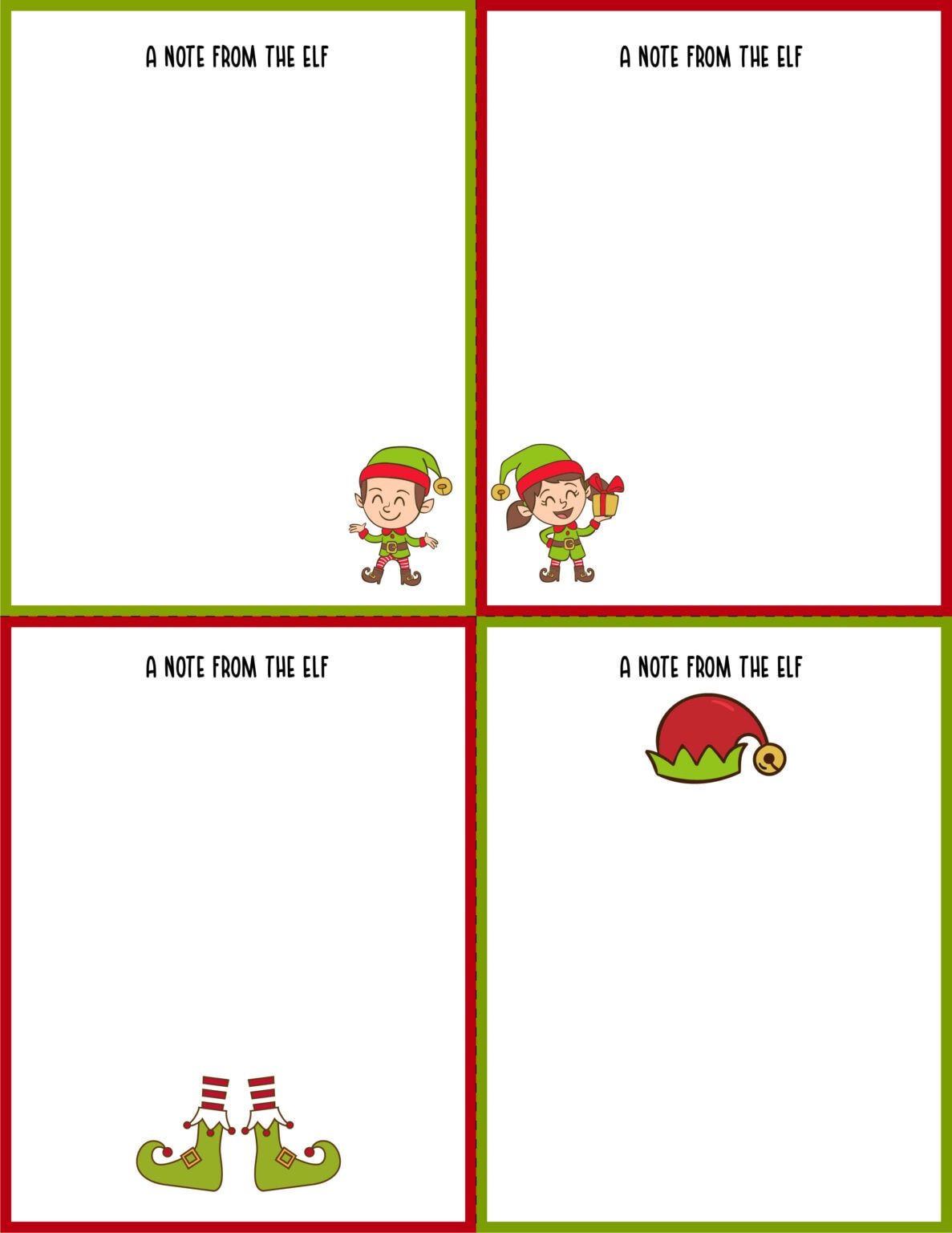 Printable Elf on the Shelf Notes (Free Download)