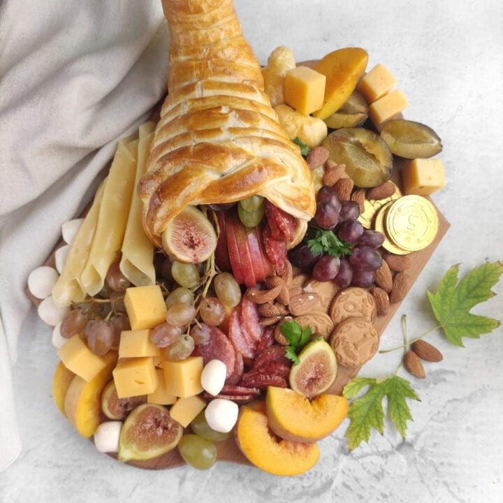thanksgiving cornucopia charcuterie board