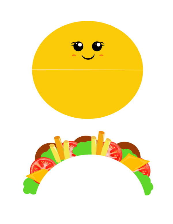 Download and print a fun taco gift card holder – a quirky way to present your gift card for any occasion