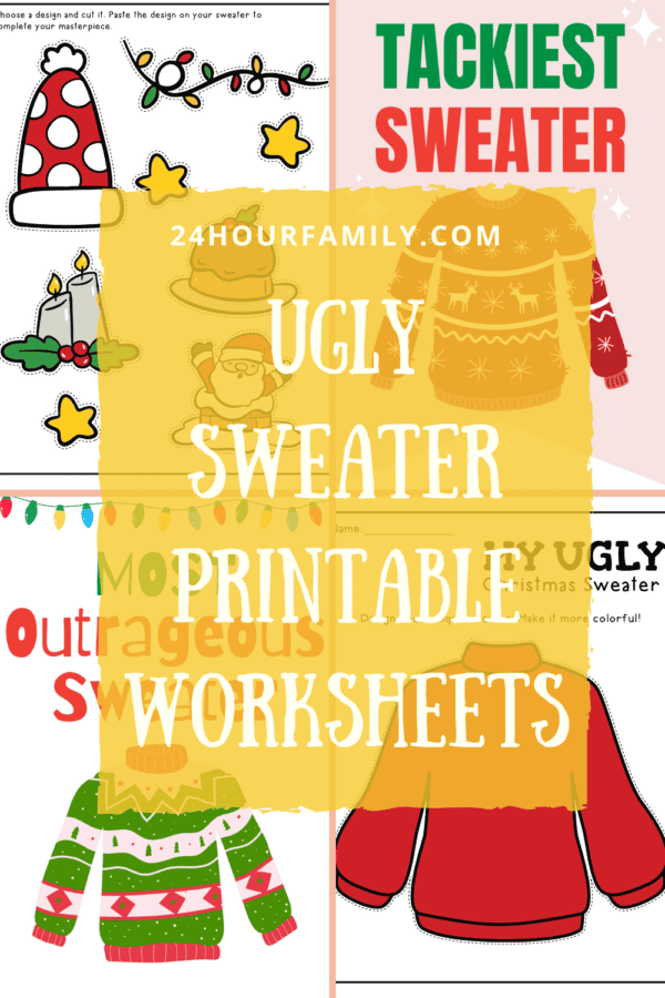 Ugly Sweater Free Printable for Christmas