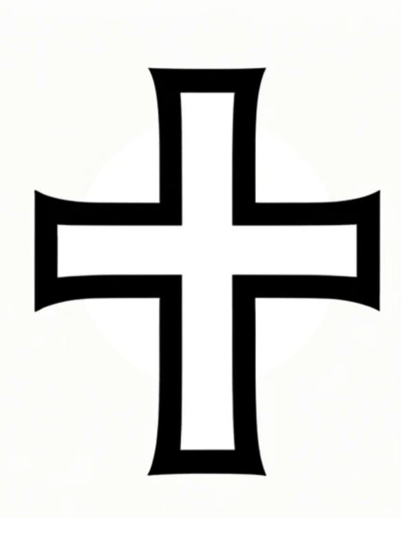 bold thick cross outline
