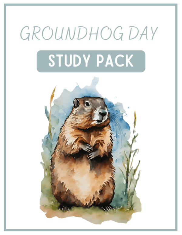 Groundhog Day activities, Groundhog Day study pack, Groundhog Day printables, Groundhog Day worksheets, Groundhog Day crafts, Groundhog Day fun for kids, Groundhog Day lesson plans