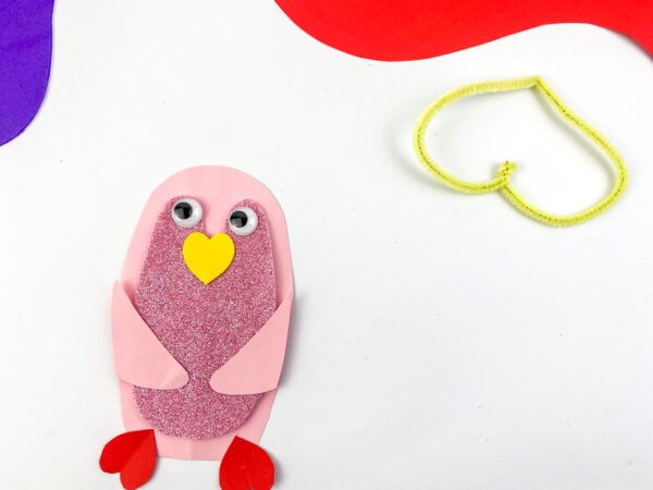 Craft an adorable Valentine’s penguin with a free printable template, an easy and charming project for kids of all ages
