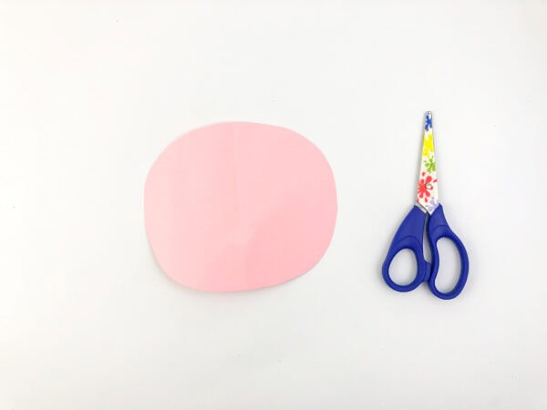 craft supplies needed to make a Valentine's day bear paper craft with free printable template