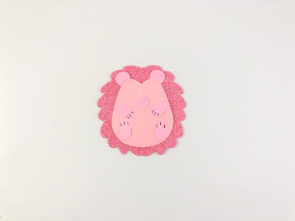 Valentine's Day crafts for playgroups, Hedgehog Valentine's Day printable art, Valentine's Day crafts for libraries, Hedgehog Valentine's Day printable activity