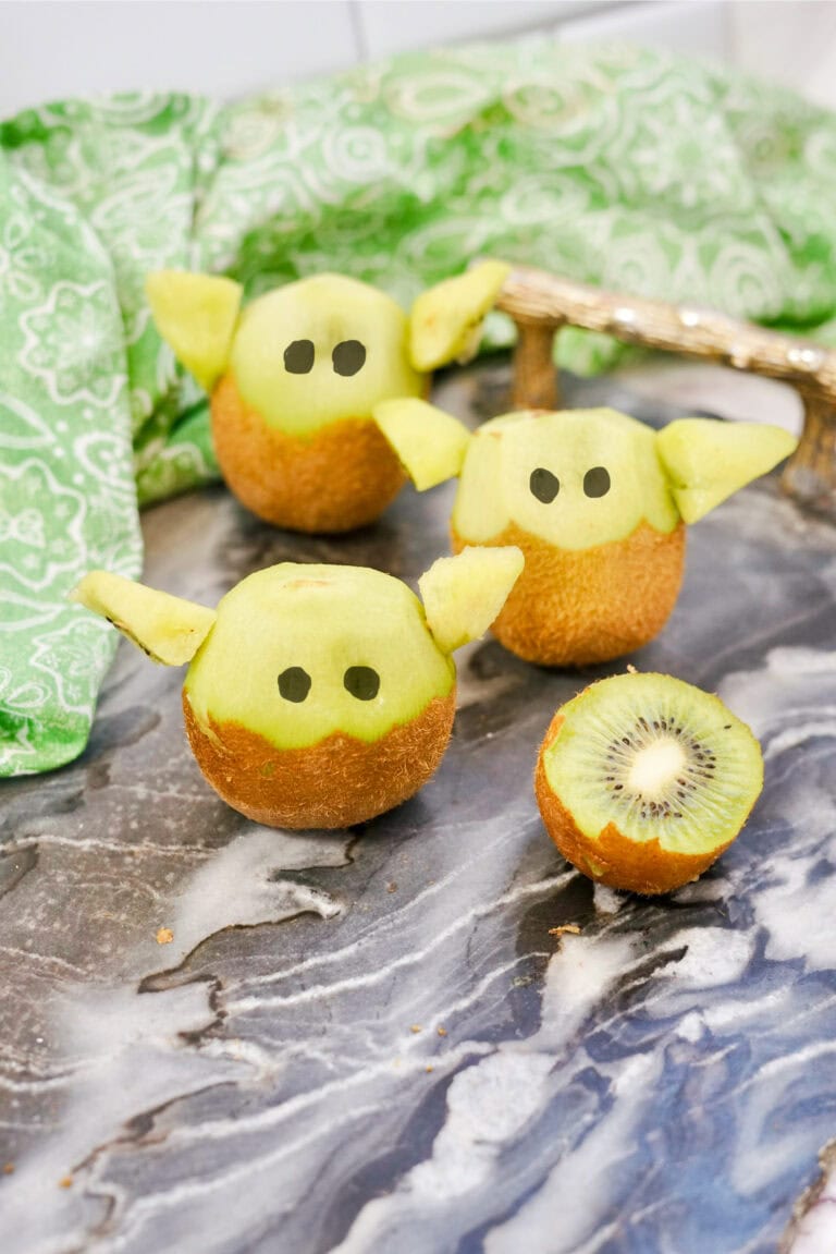 Baby Yoda Kiwi Snack For Kids