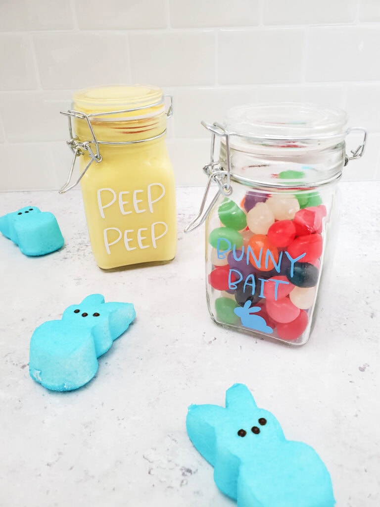 easter peeps jar cricut craft