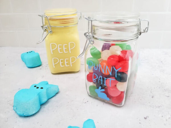 Cricut gift jars Easter, farmhouse Easter SVGs, Cricut paper Easter SVG, Cricut treat jar labels, Easter Cricut craft labels