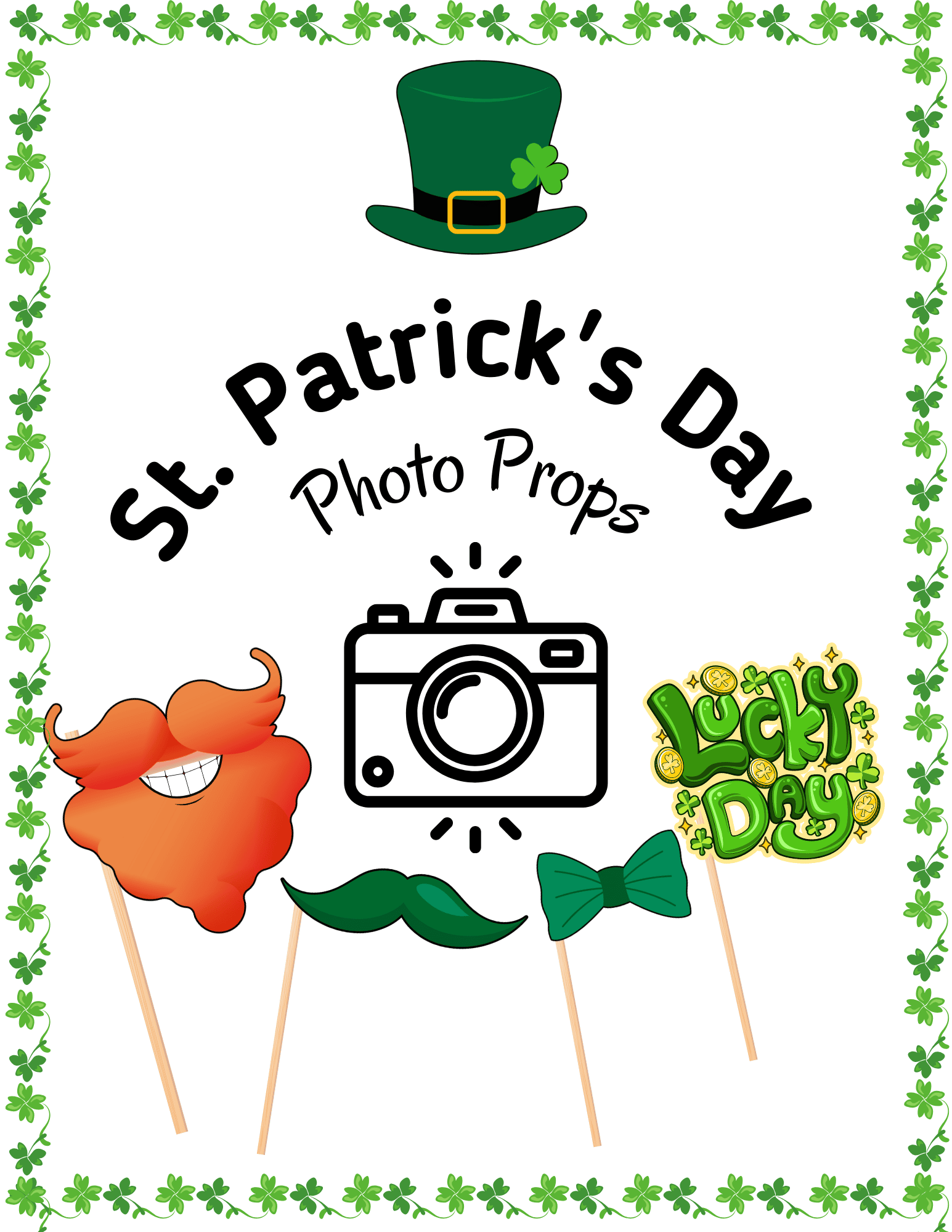 st patricks day photo printables