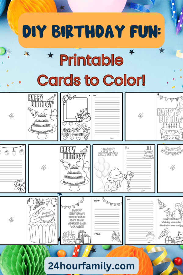 free black and white cards to color in