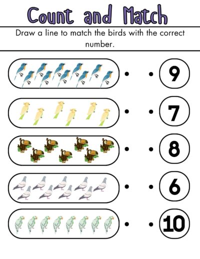 Bird-Themed Math Activity Pack (Free To Print)