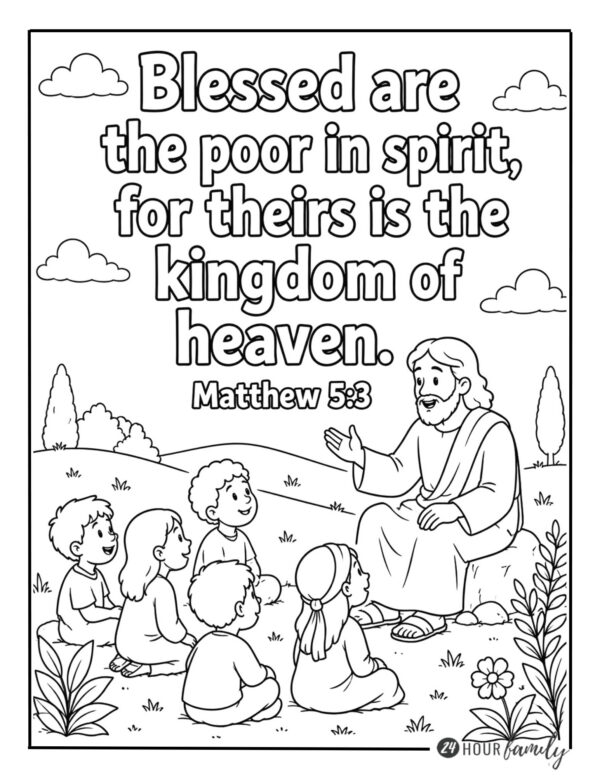 matthew 5:3 blessed are the poor in spirit, for theirs is the kingdom of heaven