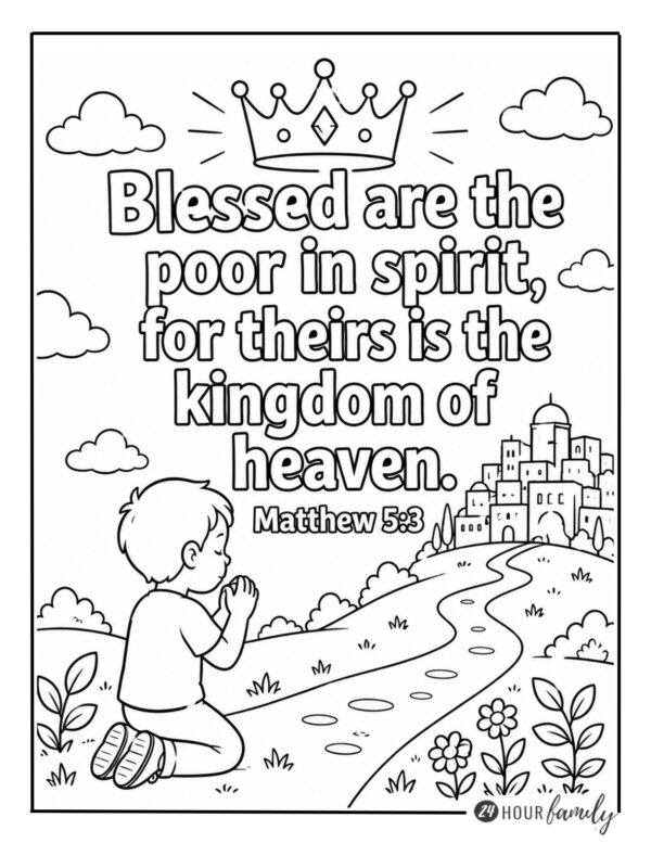 matthew 5:3 blessed are the poor in spirit, for theirs is the kingdom of heaven