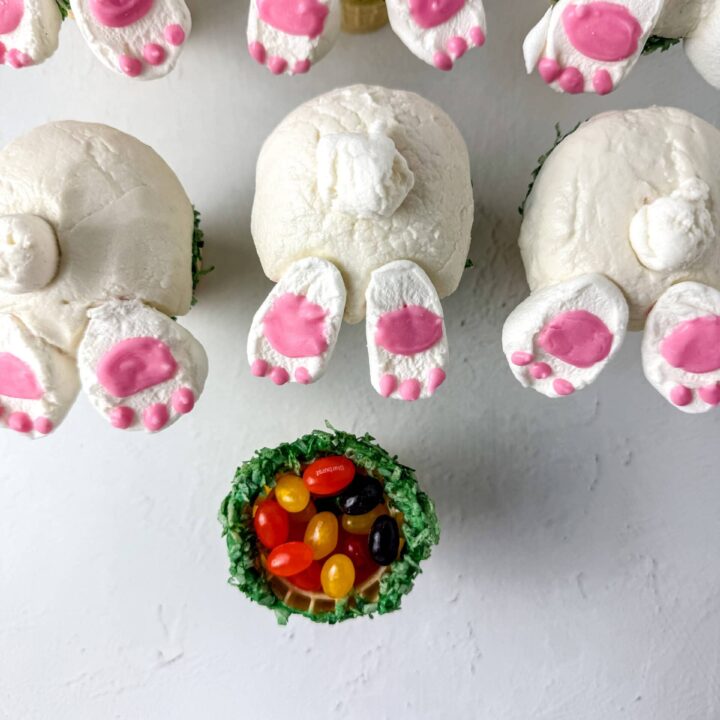 bunny tail cupcake cones recipe