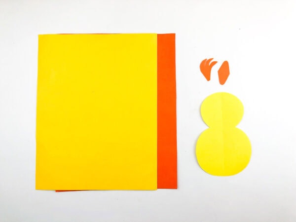 supplies needed to make an easter chick craft
