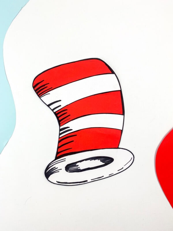Finished hat on a white background